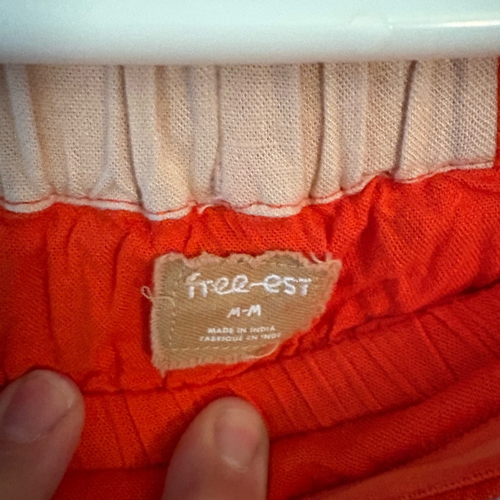 Freest Orange Tiered one piece jumper